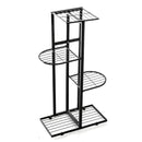 4 Tier Household Wrought Iron Craft Multi-layer Plant Stand With Four Sides of Fence Rack Balcony Indoor Garden Flower Pot Shelf