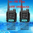 2pcs high quality 10W 25km Baofeng UV-9R plus  ham radio cb radio comunicador waterproof walkie talkie baofeng uv 9r plus рация