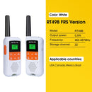 Retevis RT649B RT49B Walkie Talkie 2pcs PMR446 Walkie-talkies Portable Two-way radio For Hunting Micro USB Charging VOX Radio