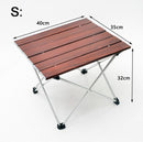 Aluminum Folding Camping Table with Carrying Bag Indoor Outdoor Portable Table Picnic, BBQ, Beach, Hiking, Travel, Fishing Desk