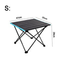 Aluminum Folding Camping Table with Carrying Bag Indoor Outdoor Portable Table Picnic, BBQ, Beach, Hiking, Travel, Fishing Desk