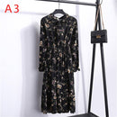 2021 Winter Dress Women Long Sleeve Vintage Dress Chiffon Shirt Vestidos For Ladies Casual Floral Midi Autumn Dresses Polka Dot