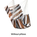 Columpio de hamaca para exteriores, silla gruesa, columpio colgante, columpio de lona de relajación portátil, silla perezosa de viaje para acampar, sin almohada