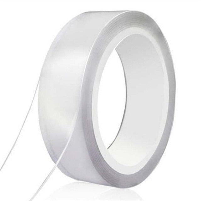 1M/2M/3/5M Nano Magic Tape Double Sided Tape Transparent NoTrace Reusable Waterproof Adhesive Tape Cleanable Home Gekkotape