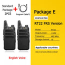 RETEVIS RT622 Mini Walkie Talkie PMR 446 PTT Portable Walkie-talkies 2 pcs Two way Radio Portable Radio for Hunting Hotel RT22