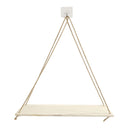 Premium Wood Swing Hanging Rope Wall Mounted Floating Shelves Plant Flower Pot indoor outdoor decoration simple design