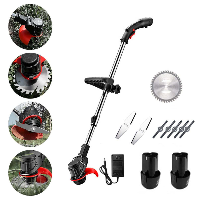 48VF Portable Electric Grass Trimmer Handheld Lawn Mower Agricultural Household Cordless Weeder Garden Pruning Tool Brush Cutter