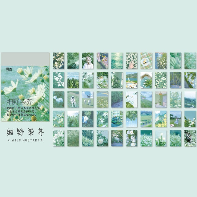 366 uds/pegatinas de papelería de paisaje natural libro aestheti mariposa linda bala diario papelería coreana pegatinas estéticas