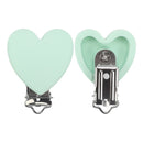 TYRY.HU Round/Heart Silicone Clip 3 Pcs/Set Of Pacifier Clip BPA-Free Silicone Dummy Baby Pacifier Chain DIY Accessories