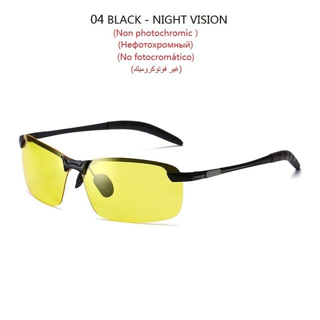 Photochrome Sonnenbrille Herren Polarisierte Fahren Chamäleon Brille Herren Farbwechsel Sonnenbrille Tag Nachtsicht Fahrerbrille