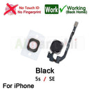 Home-Button Flex For iPhone 6 6s 7 8 Plus 5s SE Return Back Home Button With Flex Cable Rubber Sticker No Touch ID Fingerprint
