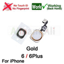 Home-Button Flex For iPhone 6 6s 7 8 Plus 5s SE Return Back Home Button With Flex Cable Rubber Sticker No Touch ID Fingerprint