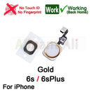 Home-Button Flex For iPhone 6 6s 7 8 Plus 5s SE Return Back Home Button With Flex Cable Rubber Sticker No Touch ID Fingerprint