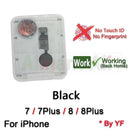 Home-Button Flex For iPhone 6 6s 7 8 Plus 5s SE Return Back Home Button With Flex Cable Rubber Sticker No Touch ID Fingerprint