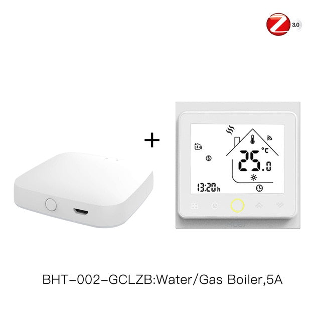 Zigbee Thermostat Temperaturregler 2MQTT Setup für Wasser/Elektro Fußbodenheizung Wasser/Gasboiler mit Alexa Google Home