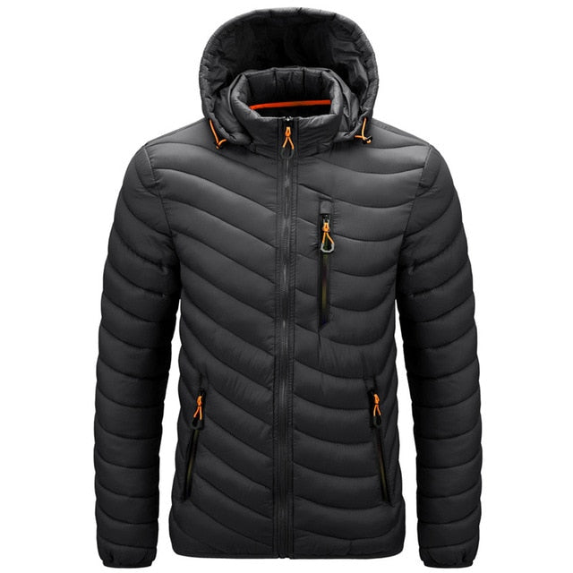 CHAIFENKO Brand Winter Warm Waterproof Jacket Men 2021 New Autumn Thick Hooded Parkas Mens Fashion Casual Slim Jacket Coat Men