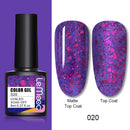 LEMOOC 8.0ml UV Gel Nail Polish Thermal Glitter Gel Polish Color-changing Gel Varnish Nail Art Gel varnish