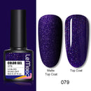 LEMOOC 8.0ml UV Gel Nail Polish Thermal Glitter Gel Polish Color-changing Gel Varnish Nail Art Gel varnish