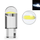 Super Bright 2/10 Pcs W5W 194 T10 LED Glass Housing Cob Car Bulb 6000K White Green Blue Red Wedge License Plate Lamp Dome Light
