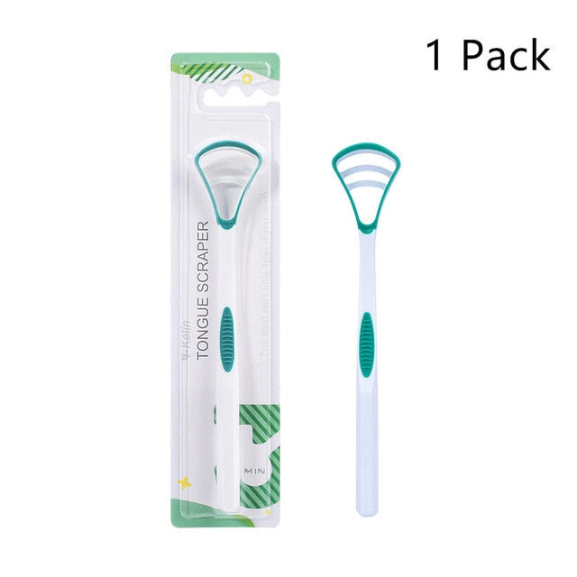Y-Kelin No.1 In Sales Silicone Tongue Scrap Brush Cleaning Scraper Food Grade Single Oral Care To Keep Fresh Breath 3Color Pack