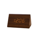 USB/AAA  Clocks LED Wooden Alarm Clock Watch Table Voice Control Digital Wood Despertador Electronic Desktop Table Decor 2022