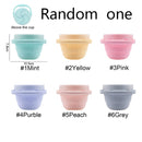 5Pcs/1Set Silicone Baby Feeding Bowl Tableware Waterproof Spoon Non-Slip Crockery BPA Free Silicone Dishes for Baby Tableware