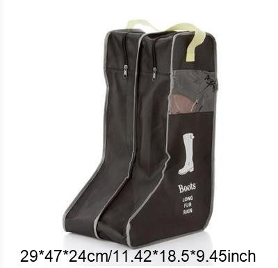 Portable Shoes Storage Bags Organizer Cover Long Riding Rain Boots Dustproof Travel Zipper Pouch Accessories Supplies Item