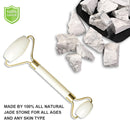 Slimming Face Massager Rose Quartz Roller Natural Jade Facial Massage Roller Stone Skin Massage Face Massager Lifting Face Tool