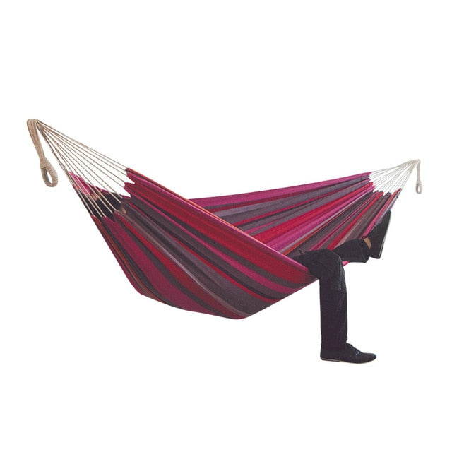 200*150cm hamock Two-person Hammock Camping Thicken Swinging Chair Outdoor Hanging Bed Canvas Rocking Chair Not with Hammock