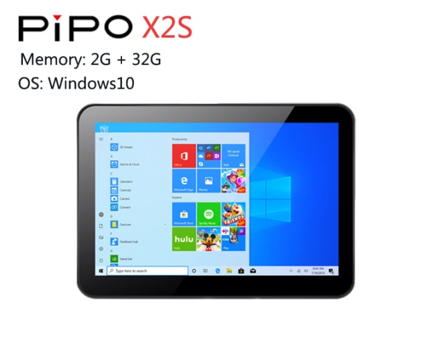 8inch 1280*800 IPS Screen Pipo X2S Mini PC Windows 10 Tablet  PC Z3735F Mini Desktop 2G Ram 32G Rom TV Box BT4.0 Wifi RJ45
