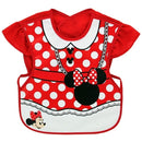 Disney Cute Baby Adjustable Bibs EVA Waterproof Sleeveless Lunch Feeding Bibs Baby Cartoon Feeding Cloth Children Baby Apron