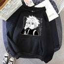 2021 Hot Japanese Anime Manga Kawaii Hunter X Hunter Hoodies Men/Women Short Sleeve Sweatshirt Killua Zoldyck Hoddie For Teens