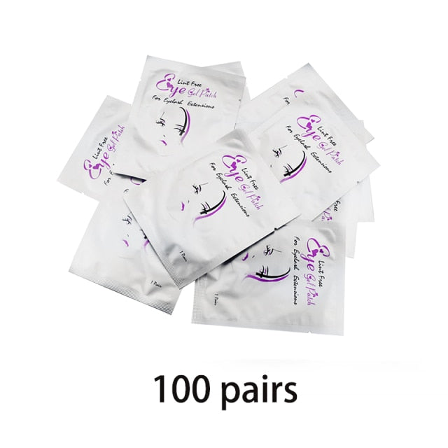 50/100 Pairs Eyelash Extension Paper Patches Lint Hydrating Lash Extension Pillow Sticker Under Eye Pads Eyelash Makeup Tools