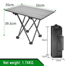 Mesa plegable para acampar, barbacoa al aire libre, mochilero, aleación de aluminio, portátil, duradero, muebles de escritorio para barbacoa, cama ligera para ordenador