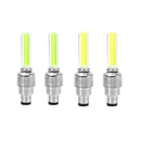 FORAUTO 2PCS Car Wheel LED Light Motocycle Bike Light Tire Valve Cap Decorative Lantern Tire Valve Cap Flash Spoke Neon Lamp