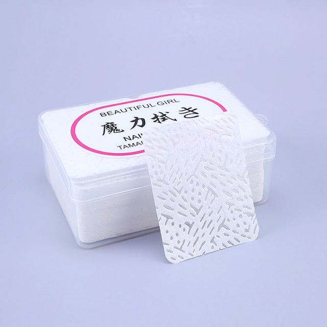 Lint-Free Paper Cotton Wipes Eyelash Glue Remover wipe the mouth of the glue bottle prevent clogging glue Cleaner Pads