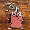 Anime Chainsaw Man Pochita Keychain Cartoon Props Unisex Acrylic Keyring Pendant