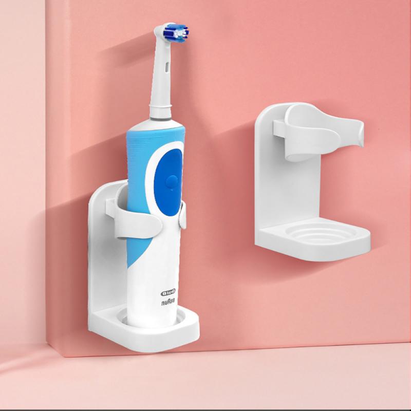 Soporte creativo sin rastro, organizador eléctrico montado en la pared, soporte para cepillo de dientes que ahorra espacio, accesorios de baño