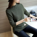 2021 Women Sweaters And Pullovers Autumn Winter Long Sleeve Pull Femme Solid Pullover Female Casual Short Knitted Sweater W1629