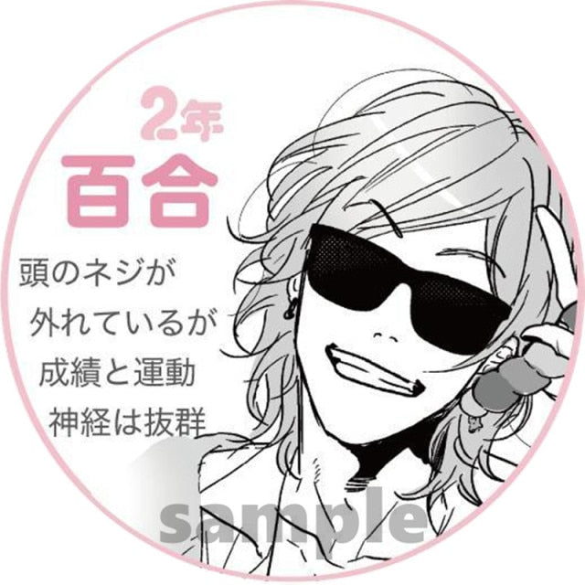 Anime Yarichin Bitch-bu Club Cosplay insignia Ayato Yuri YUI TAMURA broche Pin accesorios para ropa mochila decoración regalo