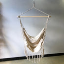 Outdoor Garden Hammock Tassel Canvas Swing Chair Hanging Bed Hiking Camping Hunting Foldable Hammock Photo Props