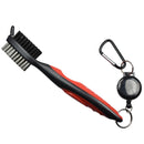 Golf Club Brush Groove Cleaner With Retractable Zip-line And Aluminum Carabiner Cleaning Tools Golf Training Aids