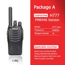 Retevis H777 Plus PMR 446 Radio Walkie Talkie 1 or 2 pcs PTT Walkie-Talkies FRS H777 USB Portable PTT Two-way Radio For Hunting