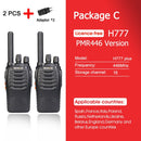 Retevis H777 Plus PMR 446 Radio Walkie Talkie 1 or 2 pcs PTT Walkie-Talkies FRS H777 USB Portable PTT Two-way Radio For Hunting