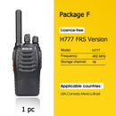 Retevis H777 Plus PMR 446 Radio Walkie Talkie 1 or 2 pcs PTT Walkie-Talkies FRS H777 USB Portable PTT Two-way Radio For Hunting