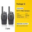 Retevis H777 Plus PMR 446 Radio Walkie Talkie 1 or 2 pcs PTT Walkie-Talkies FRS H777 USB Portable PTT Two-way Radio For Hunting