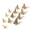 12Pcs 4D Hollow Butterfly Wall Sticker DIY Home Decoration Wall Stickers wedding Party Wedding Decors Butterfly Kids Room Decors