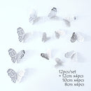 12Pcs 4D Hollow Butterfly Wall Sticker DIY Home Decoration Wall Stickers wedding Party Wedding Decors Butterfly Kids Room Decors