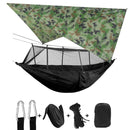 Lightweight Portable Camping Hammock and Tent Awning Rain Fly Tarp Waterproof Mosquito Net Hammock Canopy 210T Nylon Hammocks