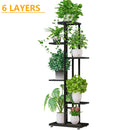6/7/8Layers Flower Stand Rack Storage Shelf Iron Plant Holder Home Garden Flower Pot Organizer Living Room Balcony Storage Rack